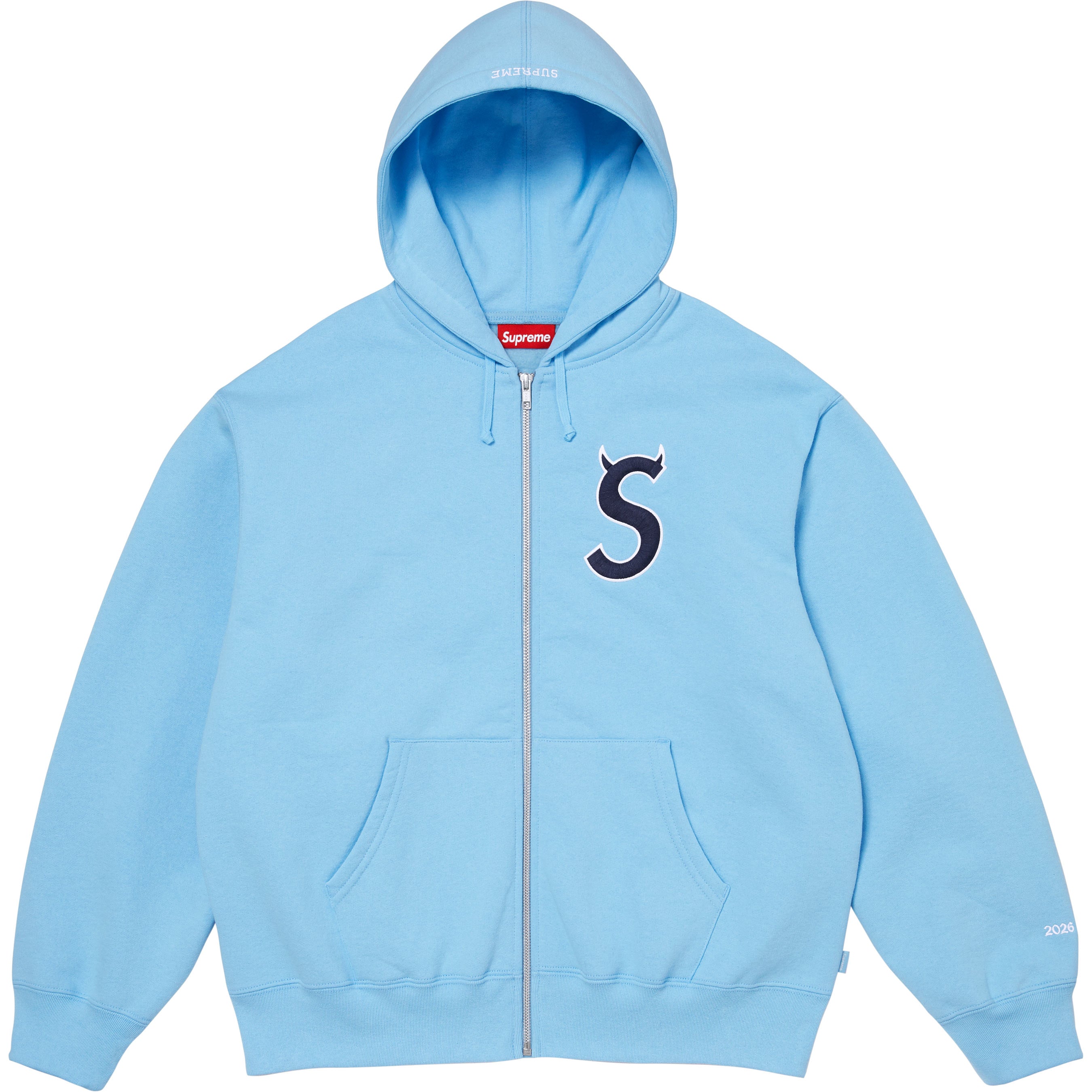 Devil S Logo Zip Up Hooded Sweatshirt view 6